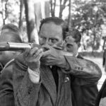 Kapellet skovtur ca 1946 Carlos Rosin Espersen, fagot -724-, Edvard Larsen, trompet -788-, bag ham Preben Rasmussen, fløjte -791-.