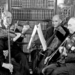 Breuning Storm kvartetten 1945. Paulus Bache, cello, Gunna Breuning-Storm,violin1, Axel Jørgensen, Bratch, Hans Kassow, Violin2. Axel Jørgensen bratsch nr 729 ansat 1919