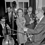 Henry Holst th violin nr 733 ansat 1922, Esther Wagning, Jarl Hansen, Julius Koppel, Johan Poulsen 1968 Konservatoriet